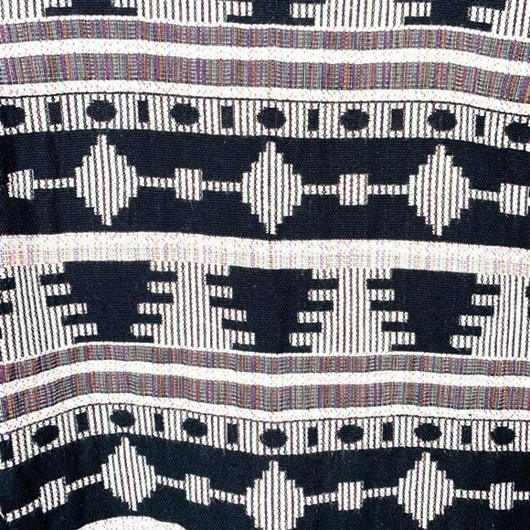 Euc Anthropologie Sunday In Brooklyn Ellery Geo Aztec Short Sleeve Blouse Size S - Picture 7 of 8